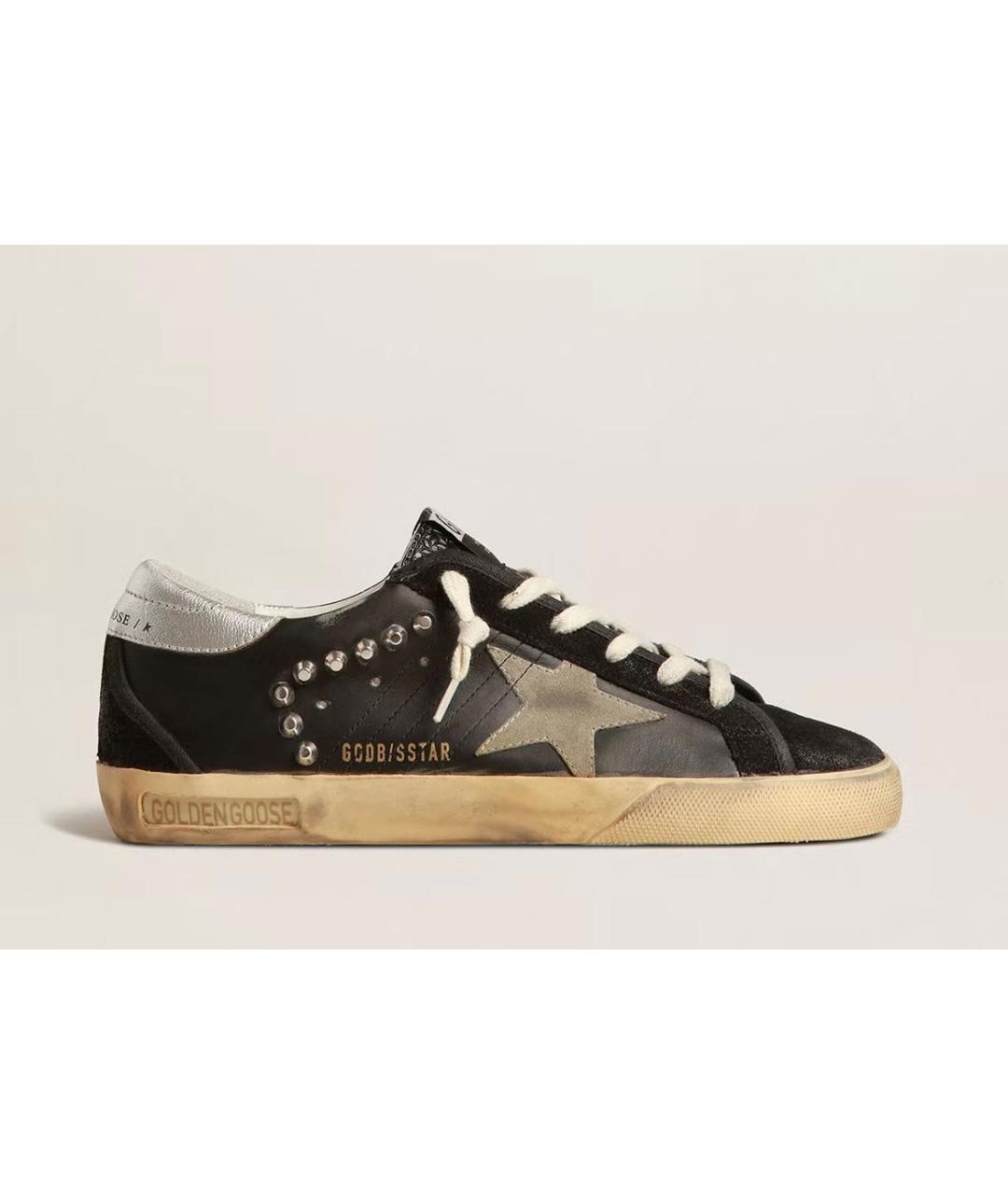 GOLDEN GOOSE DELUXE BRAND Черные кожаные кеды, фото 7