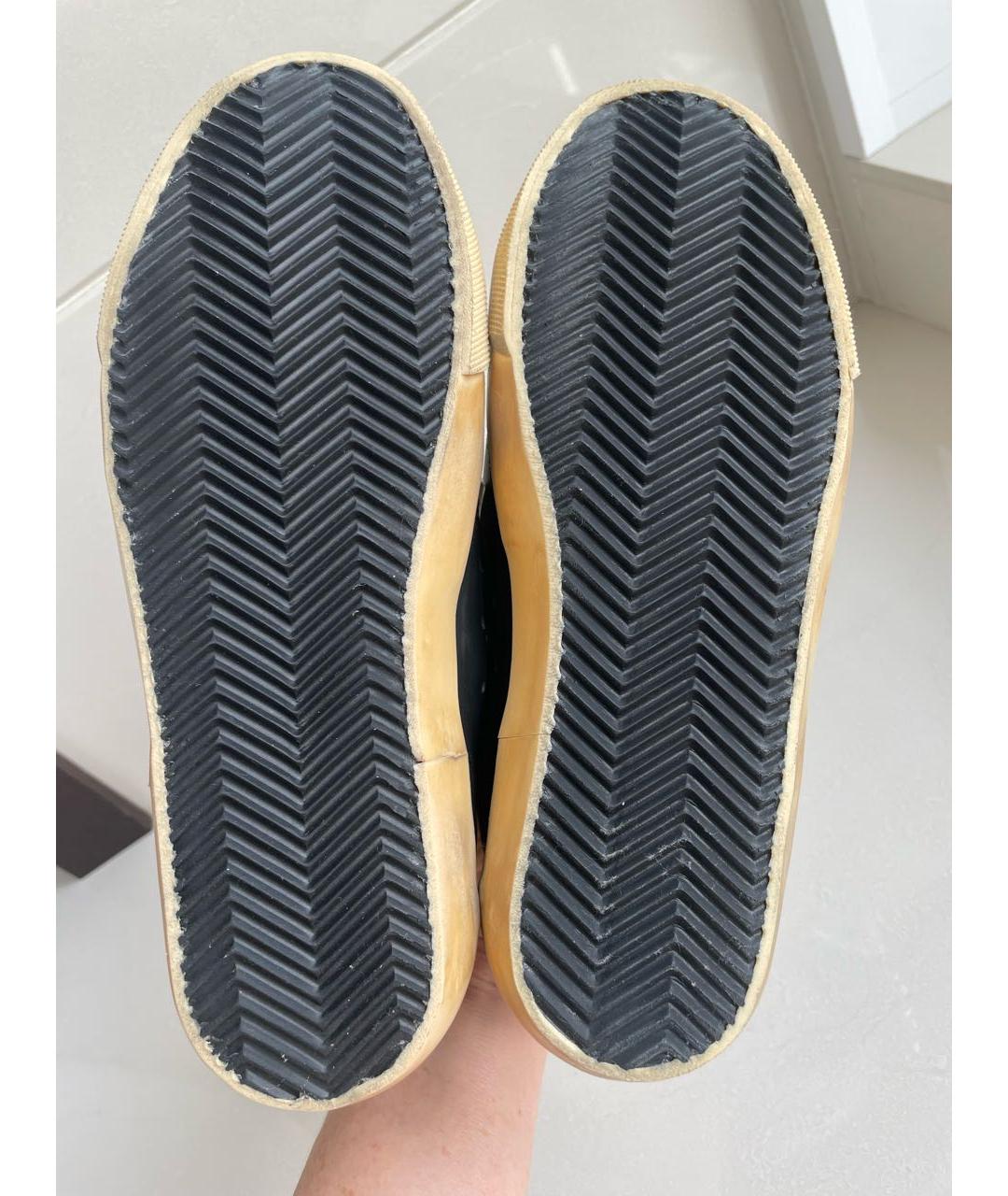 GOLDEN GOOSE DELUXE BRAND Черные кожаные кеды, фото 5