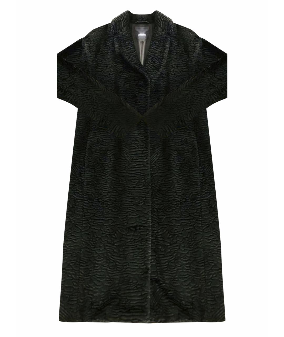 'S MAX MARA Черное синтетическое пальто, фото 1