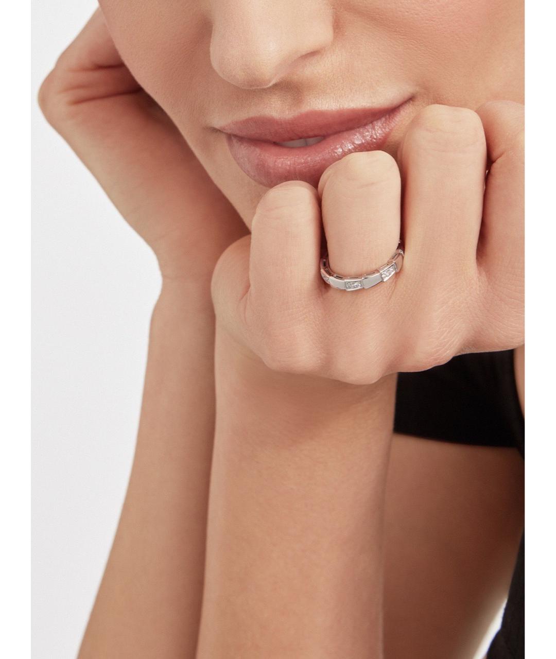 BVLGARI Серебряное кольцо из белого золота, фото 5