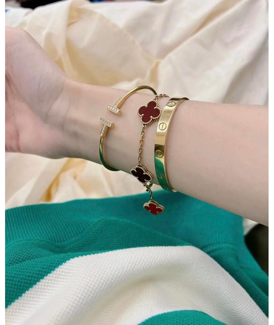 VAN CLEEF & ARPELS Бордовый браслет из розового золота, фото 5