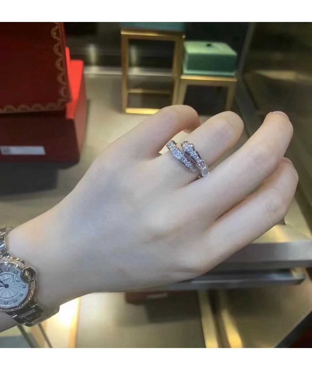 BVLGARI Серебряное кольцо из белого золота, фото 3