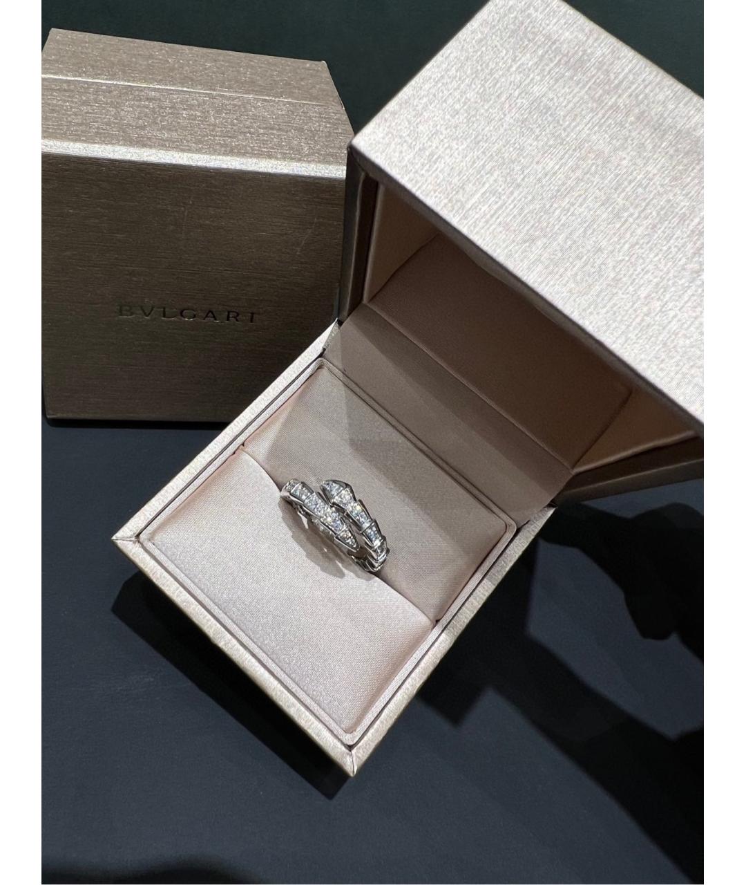 BVLGARI Серебряное кольцо из белого золота, фото 4