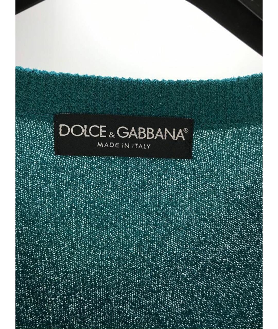 DOLCE&GABBANA Бирюзовый вискозный джемпер / свитер, фото 3