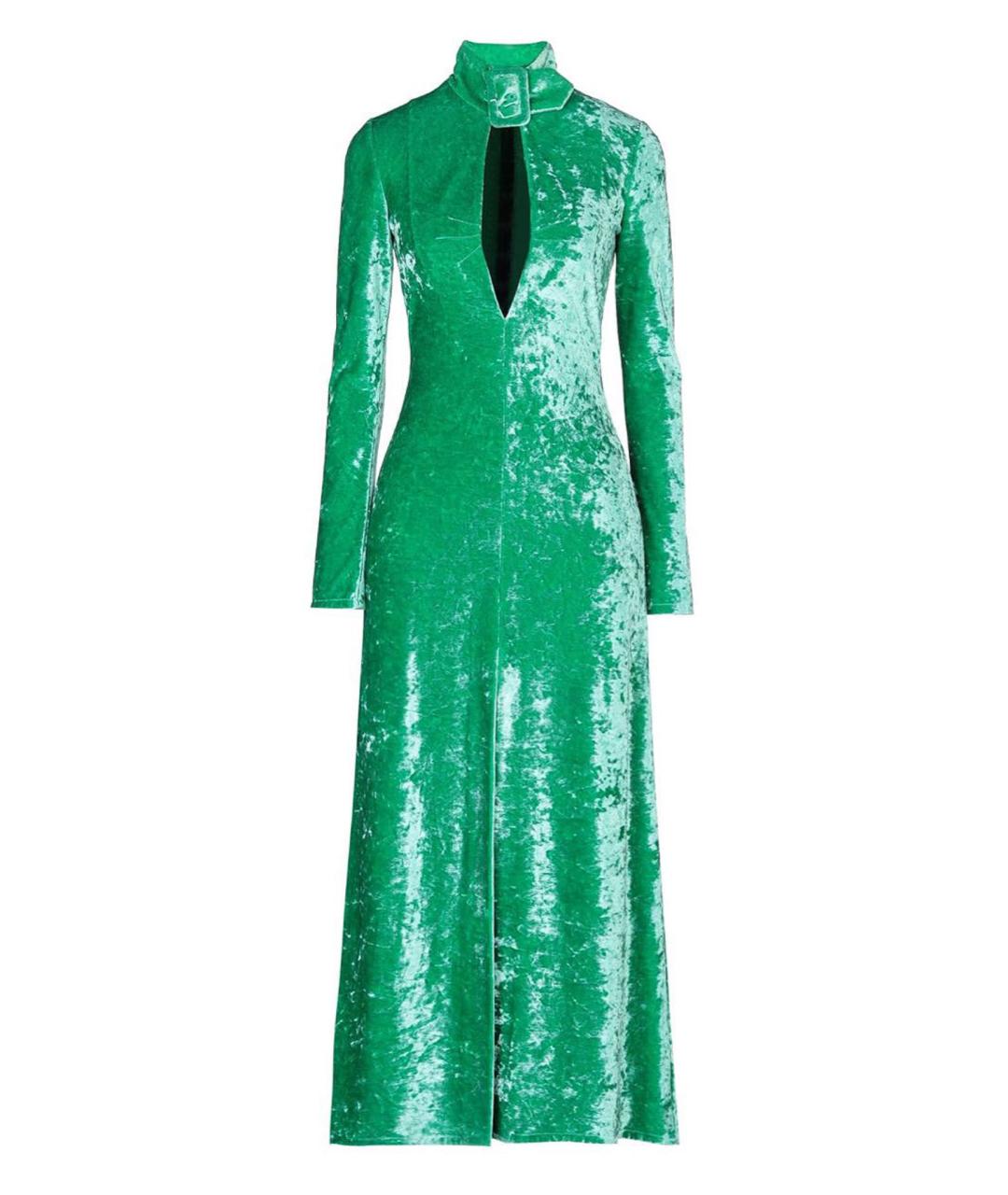 THE ATTICO Зеленые вискозное коктейльное платье, фото 9
