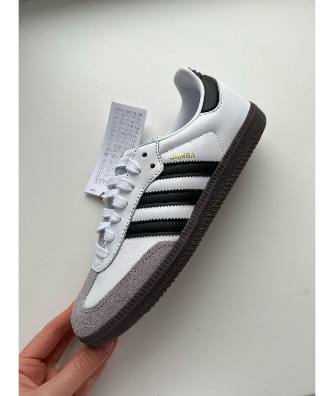 ADIDAS Белые кожаные кеды, фото 6