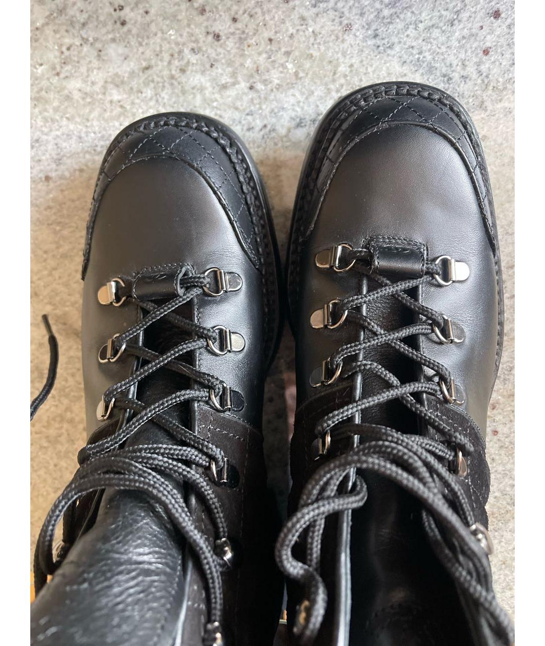 CHANEL PRE-OWNED Черные низкие ботинки, фото 5