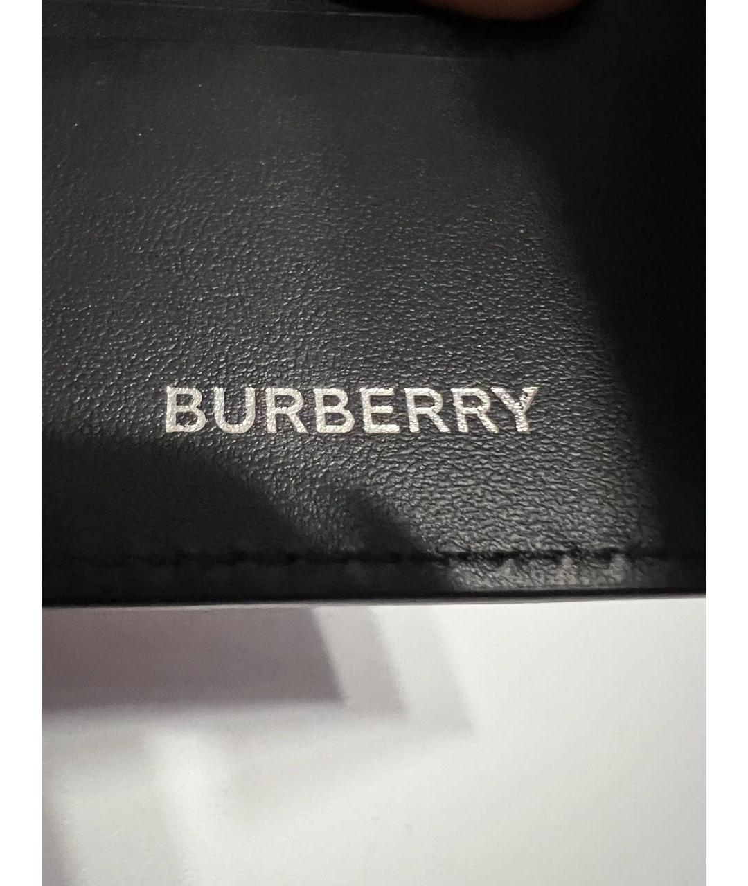BURBERRY Бежевый кожаный кошелек, фото 6