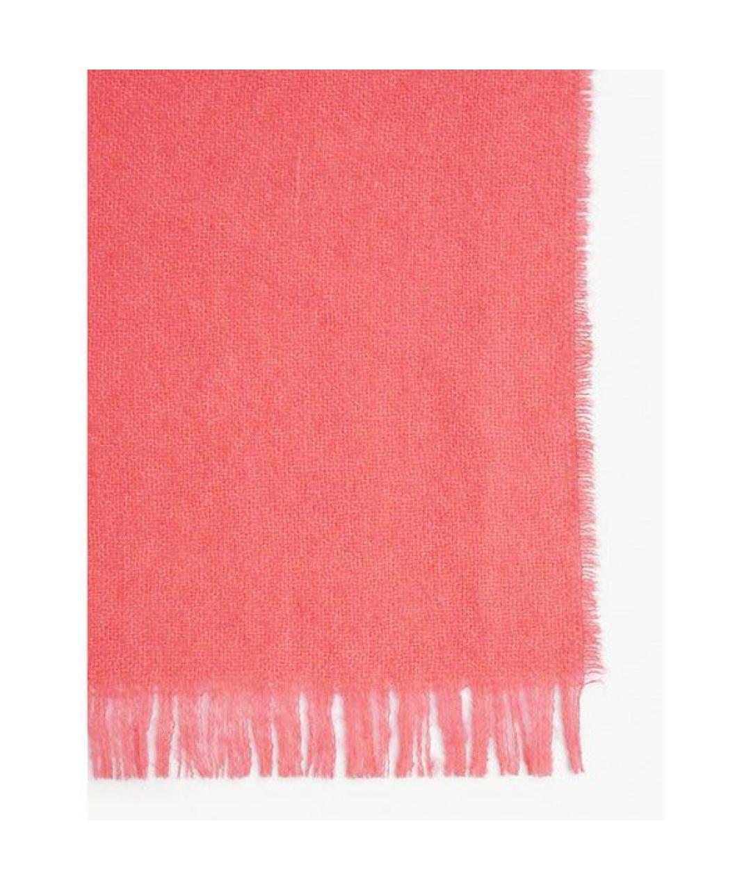 ZADIG & VOLTAIRE Розовый шерстяной шарф, фото 3