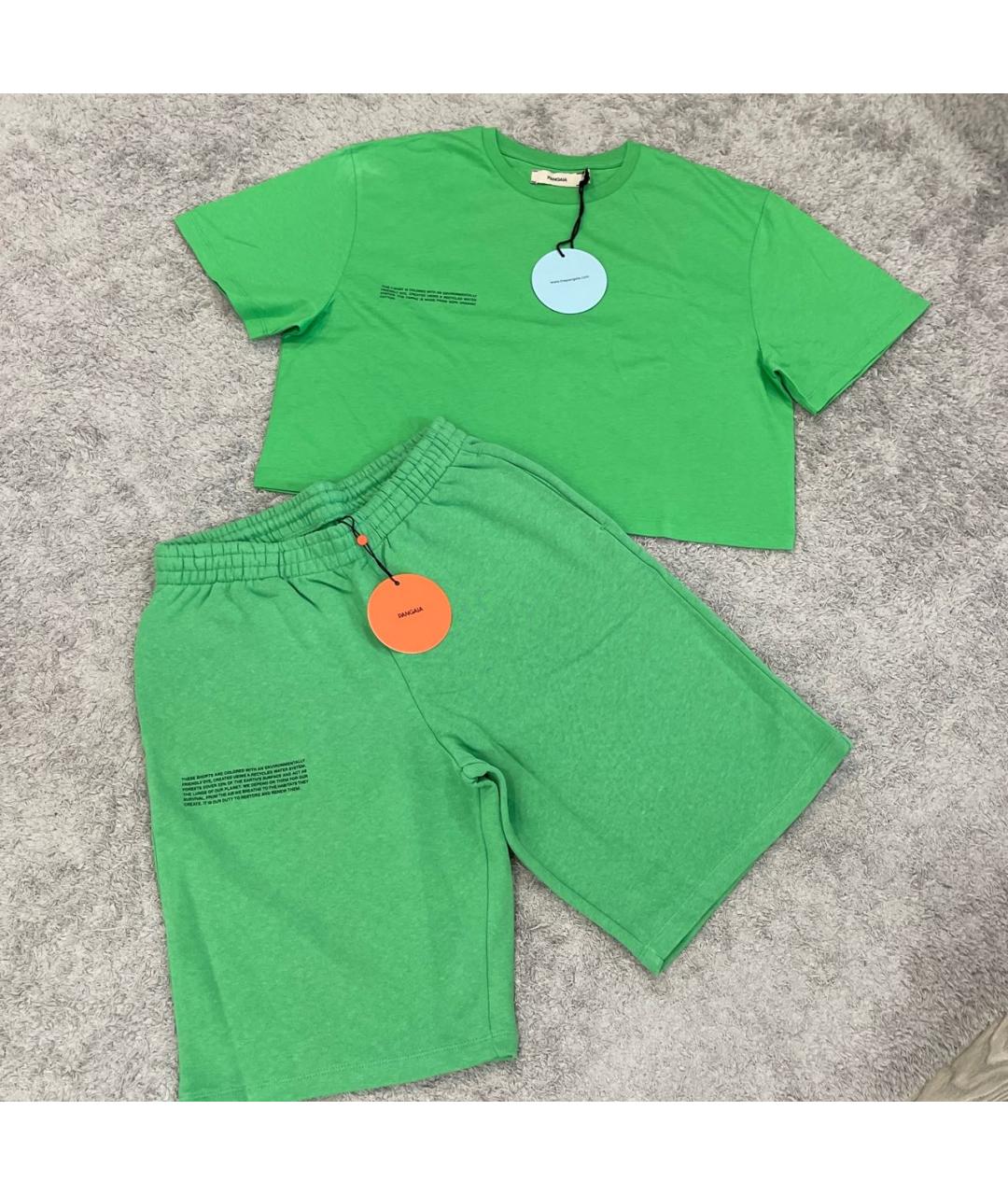 THE PANGAIA Зеленый хлопковый спортивный костюм, фото 3