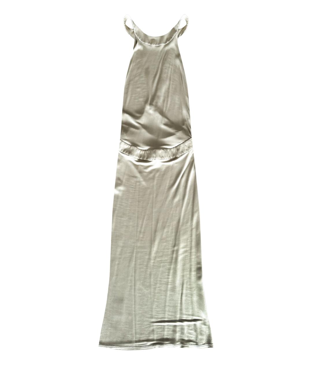 CELINE PRE-OWNED Золотое вискозное вечернее платье, фото 1