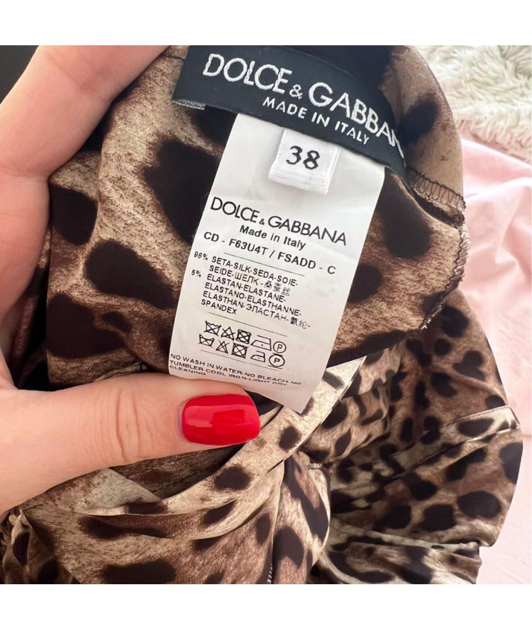 DOLCE&GABBANA Шелковое платье, фото 3