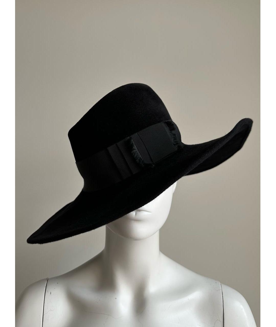 PHILIP TREACY Черная шерстяная шляпа, фото 3