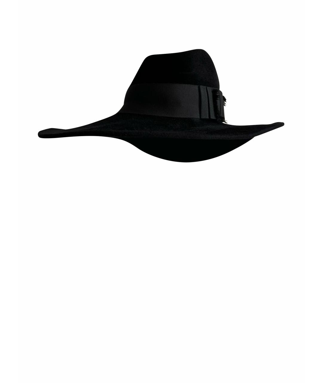 PHILIP TREACY Черная шерстяная шляпа, фото 1