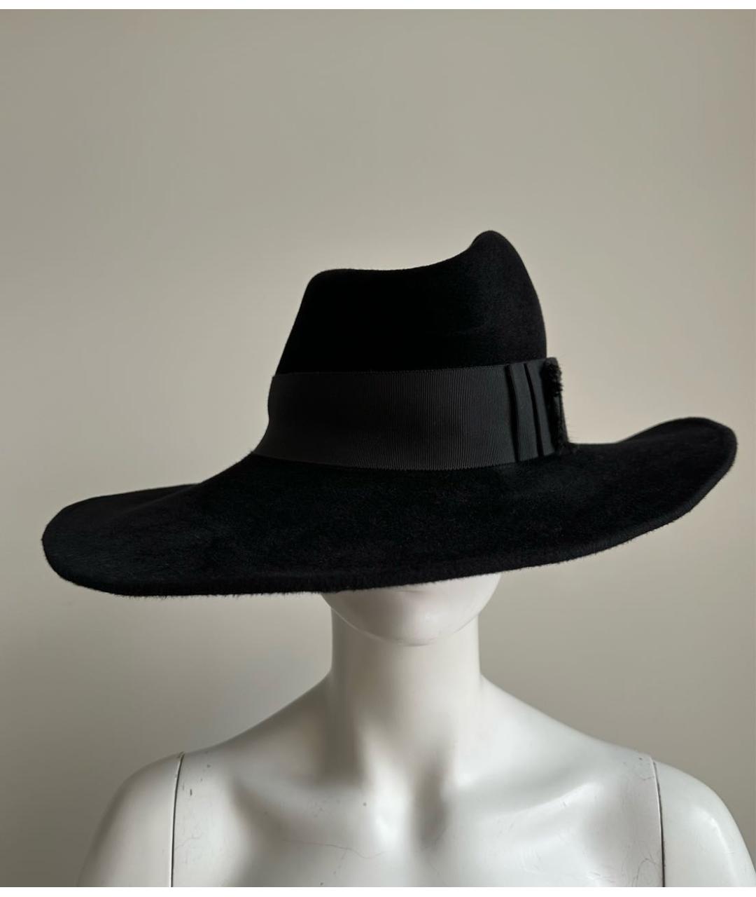 PHILIP TREACY Черная шерстяная шляпа, фото 2