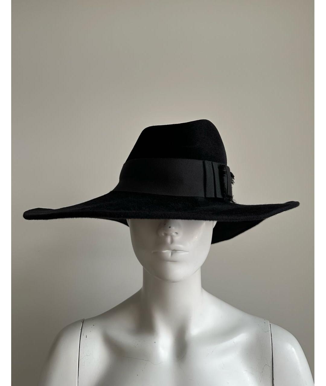 PHILIP TREACY Черная шерстяная шляпа, фото 7