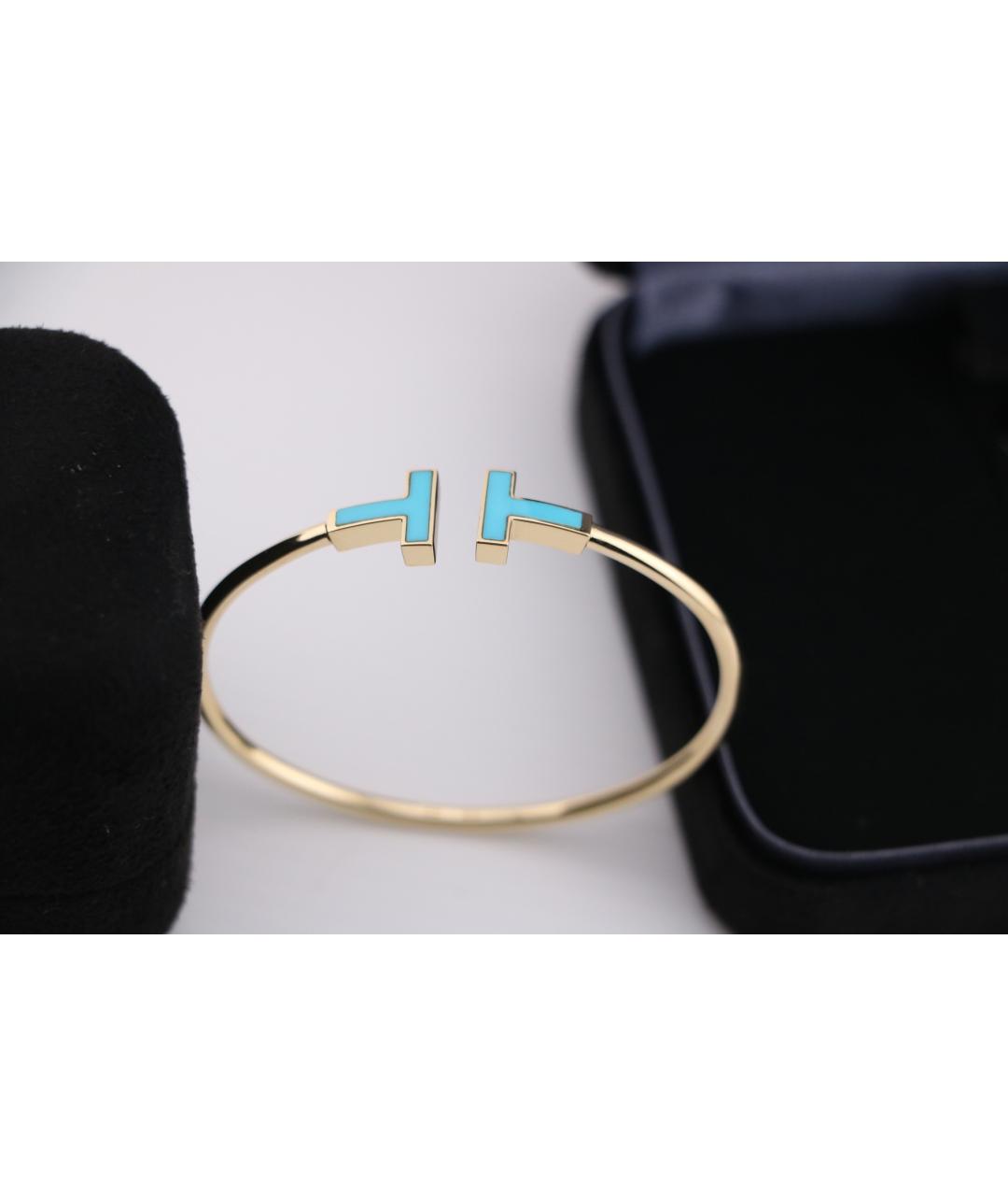 TIFFANY&CO Бирюзовый браслет из желтого золота, фото 7