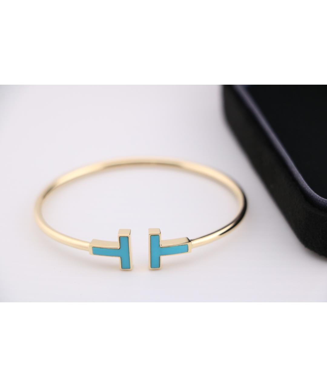 TIFFANY&CO Бирюзовый браслет из желтого золота, фото 4