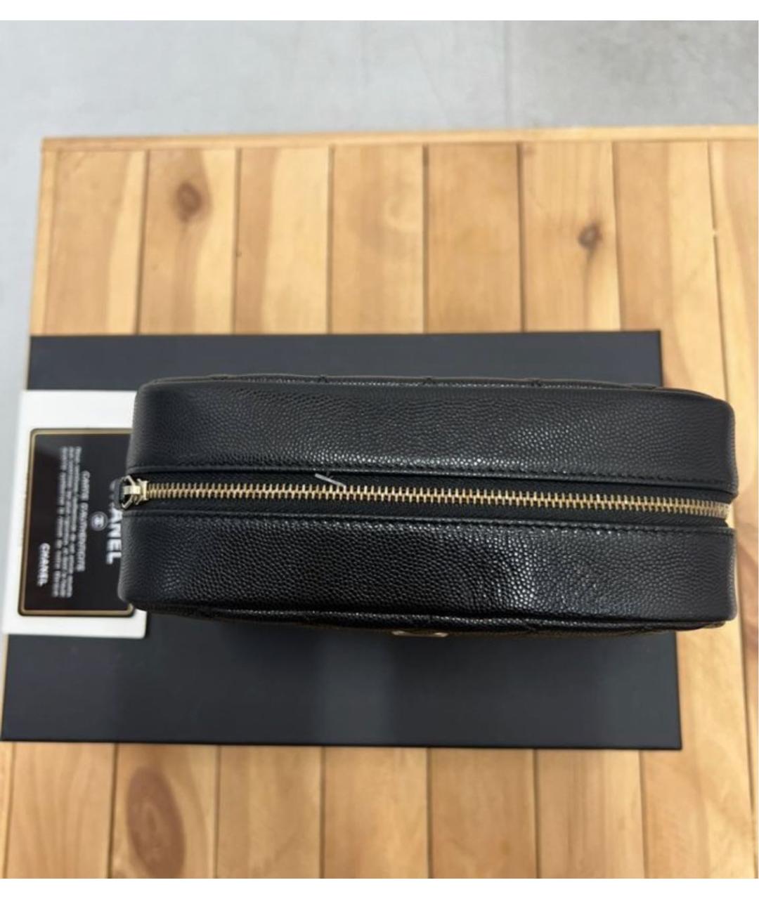 CHANEL Черная кожаная косметичка, фото 2