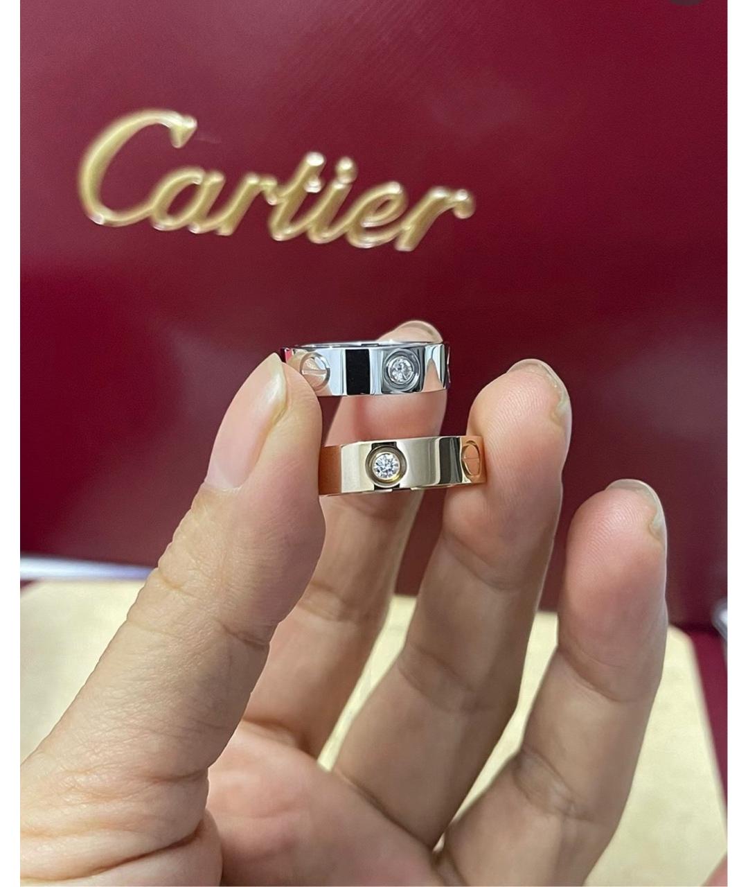 CARTIER Серебряное кольцо из белого золота, фото 7