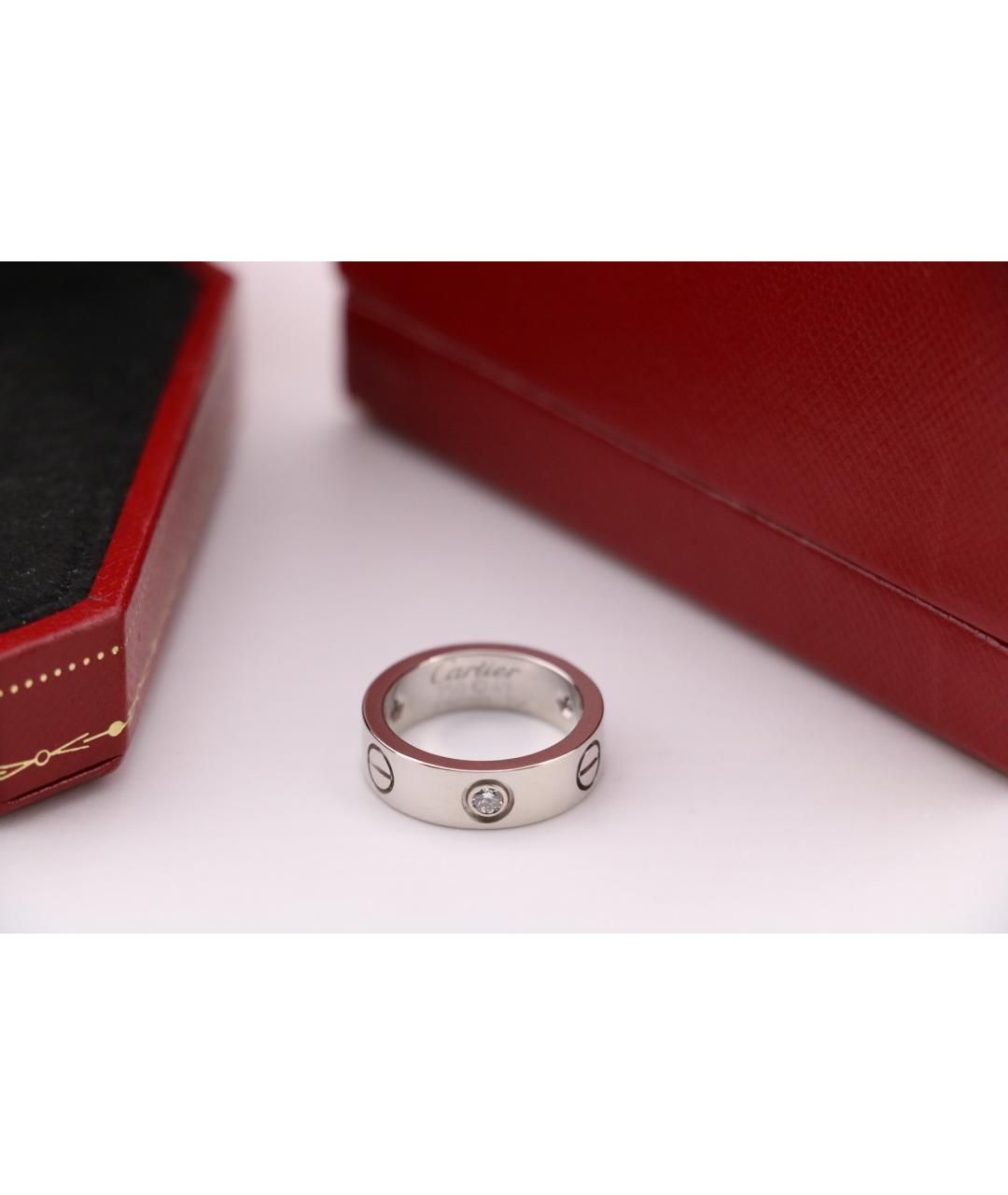 CARTIER Серебряное кольцо из белого золота, фото 2