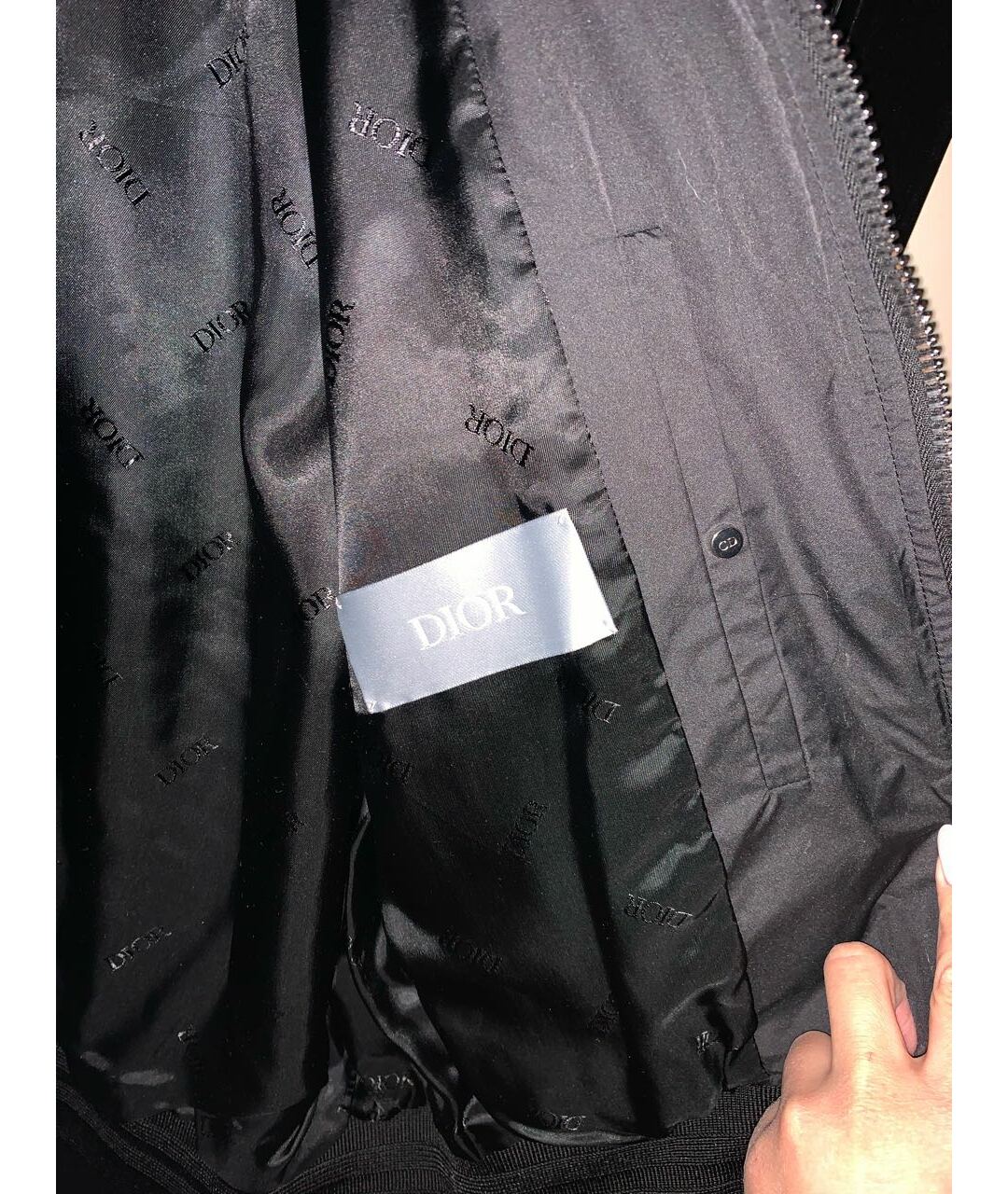 DIOR HOMME Черная полиамидовая куртка, фото 4