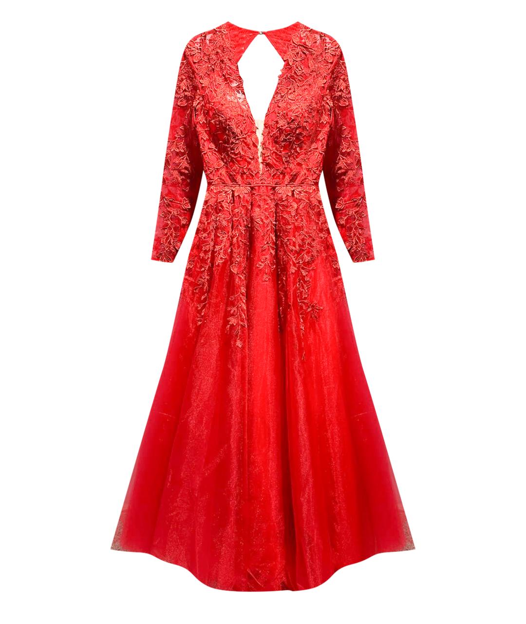 SHERRI HILL Красное полиэстеровое вечернее платье, фото 1