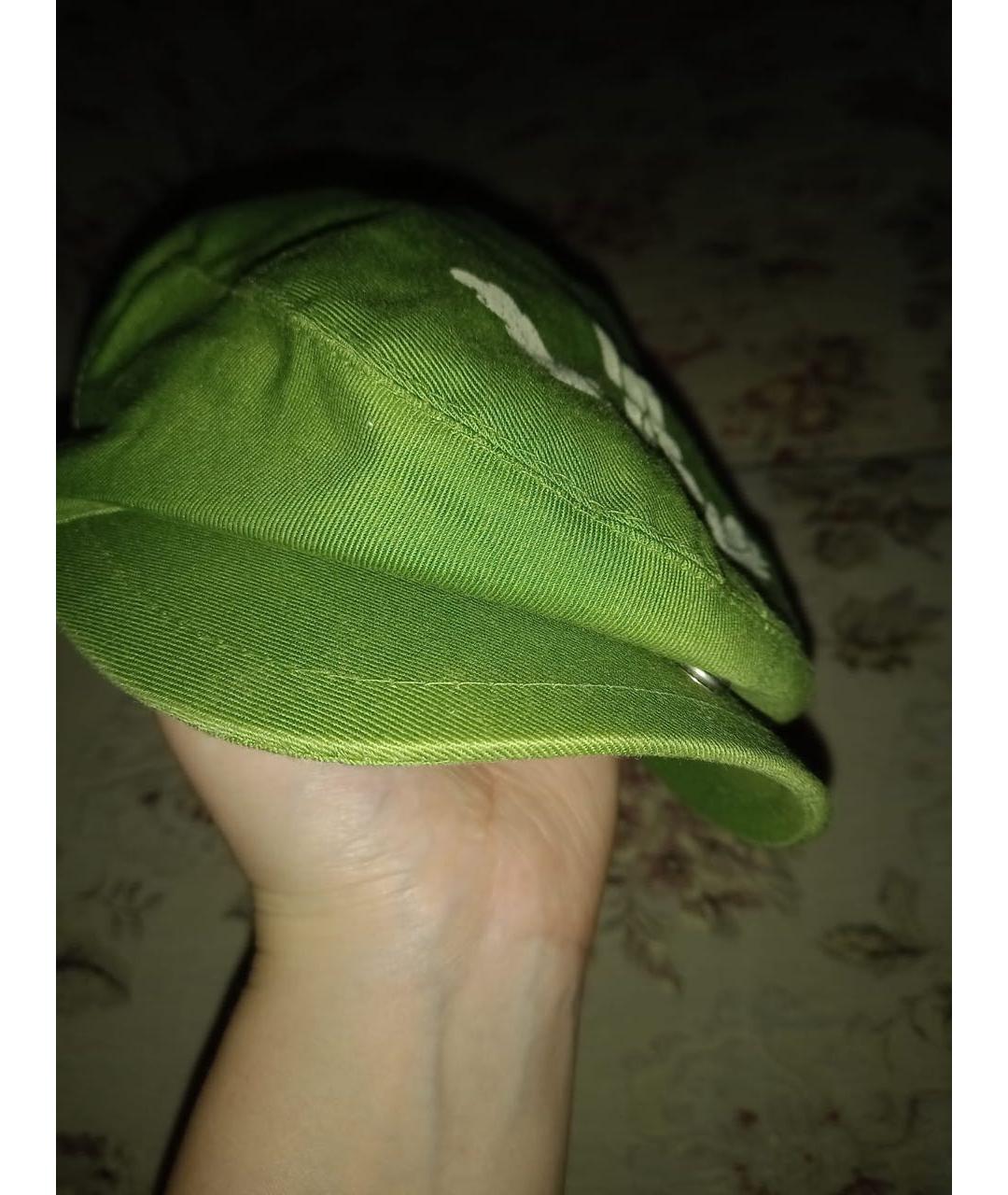 DIESEL Зеленая хлопковая кепка, фото 4