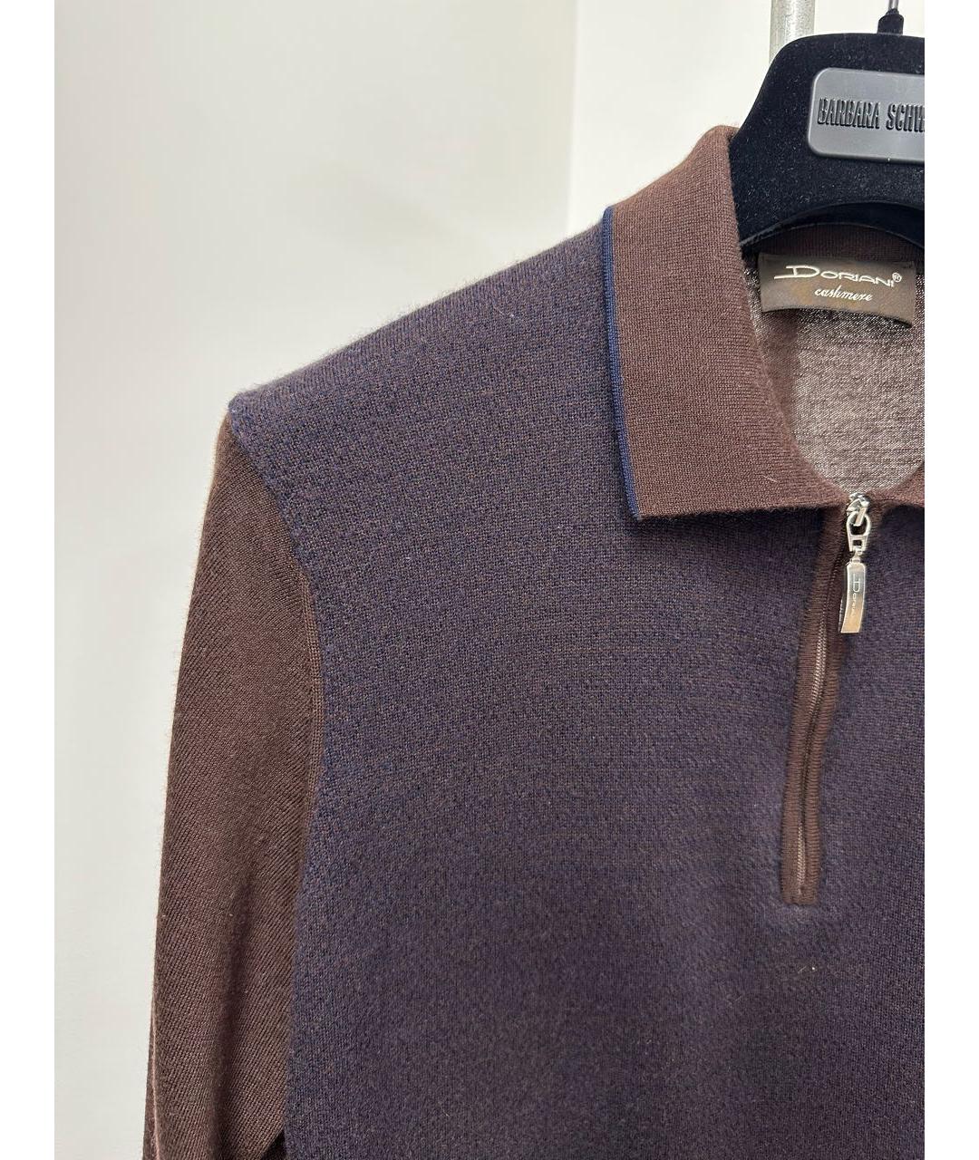 DORIANI CASHMERE Коричневый кашемировый джемпер / свитер, фото 3