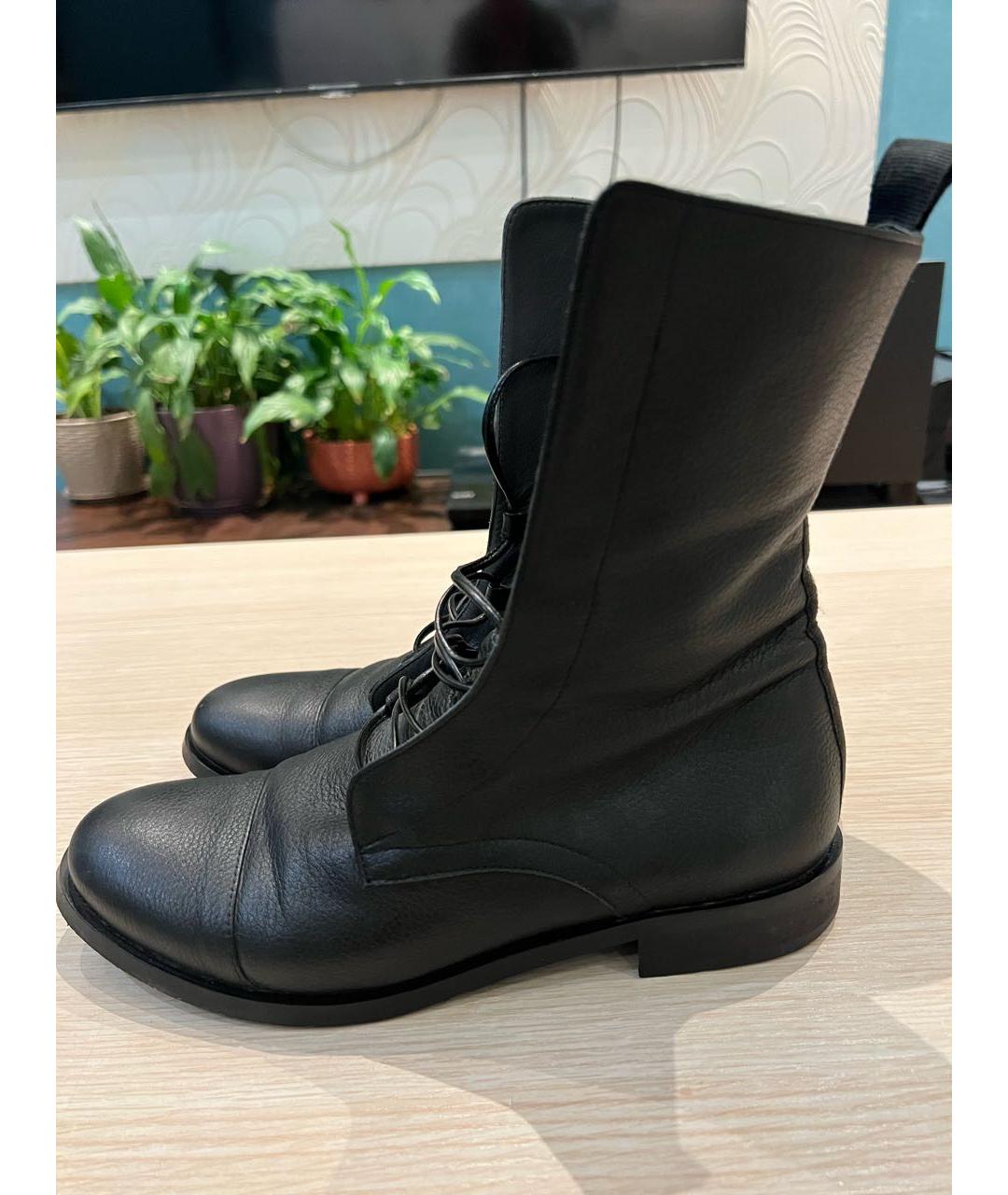 Principe di Bologna Черные кожаные ботинки, фото 7