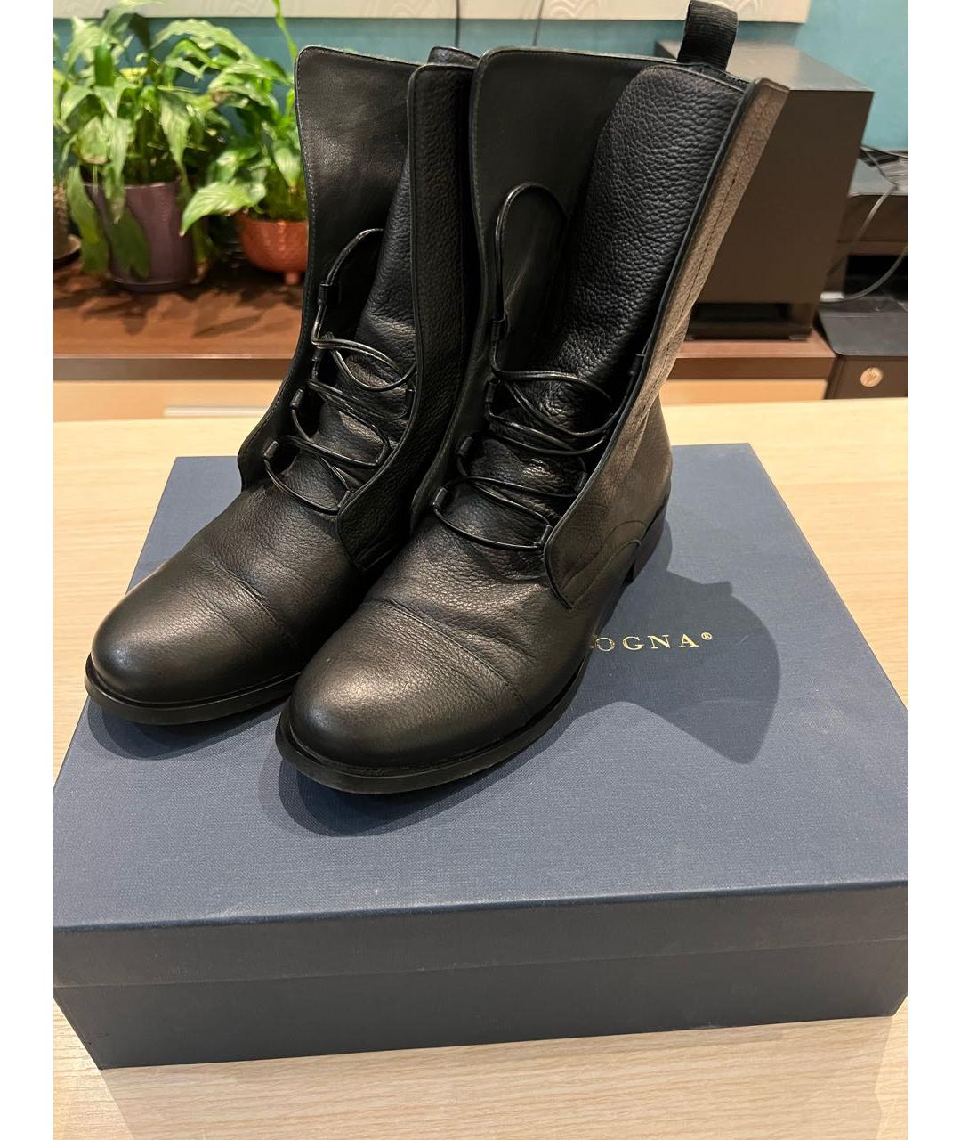 Principe di Bologna Черные кожаные ботинки, фото 6