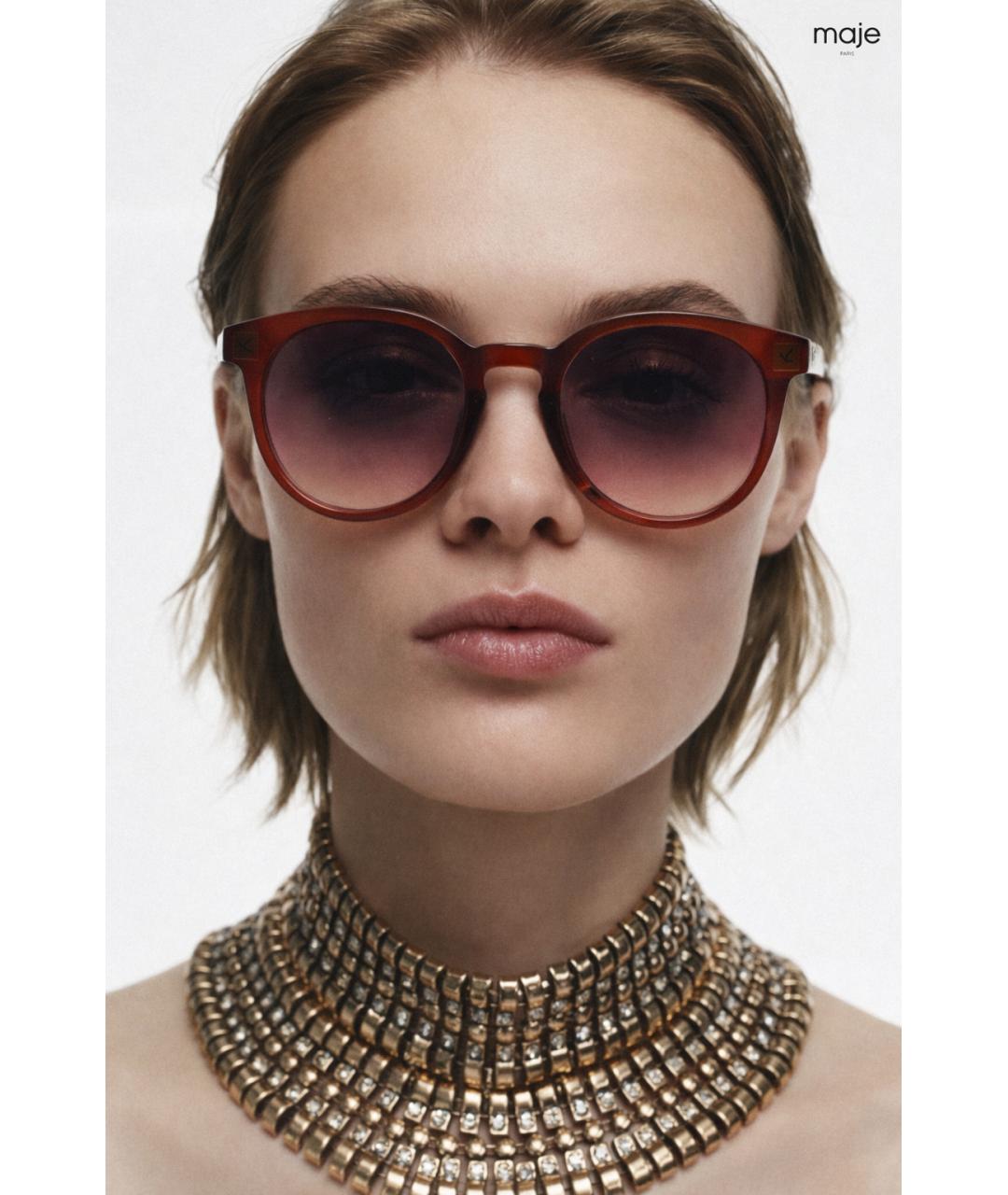 MAJE Коричневые солнцезащитные очки, фото 9
