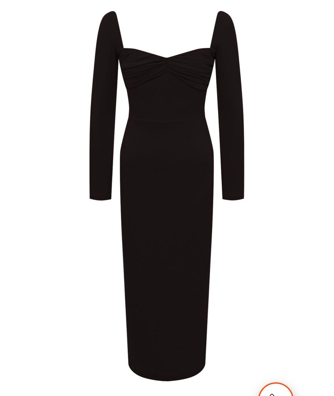 SOLACE LONDON Черное полиэстеровое коктейльное платье, фото 1