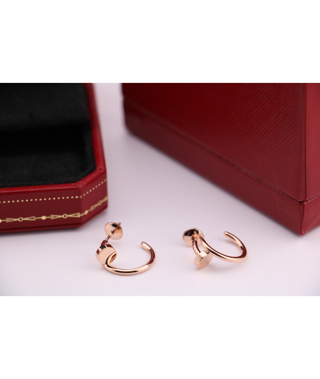 CARTIER Золотые серьги из розового золота, фото 3