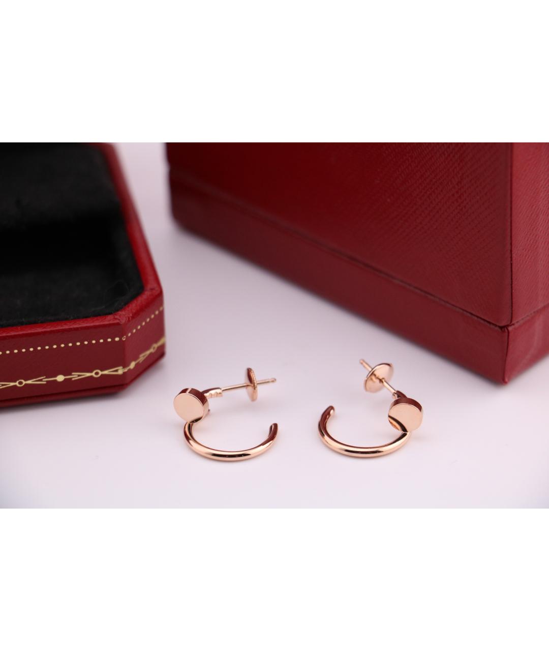 CARTIER Золотые серьги из розового золота, фото 2