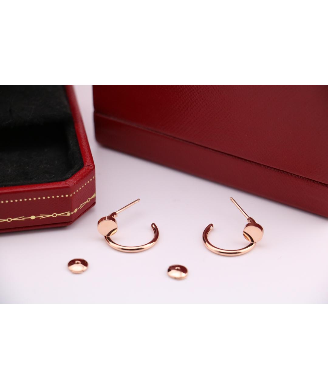 CARTIER Золотые серьги из розового золота, фото 4