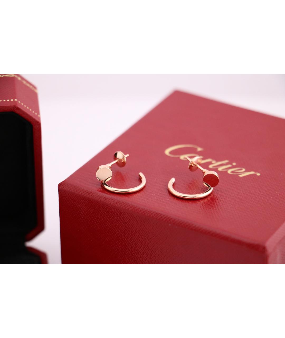 CARTIER Золотые серьги из розового золота, фото 6