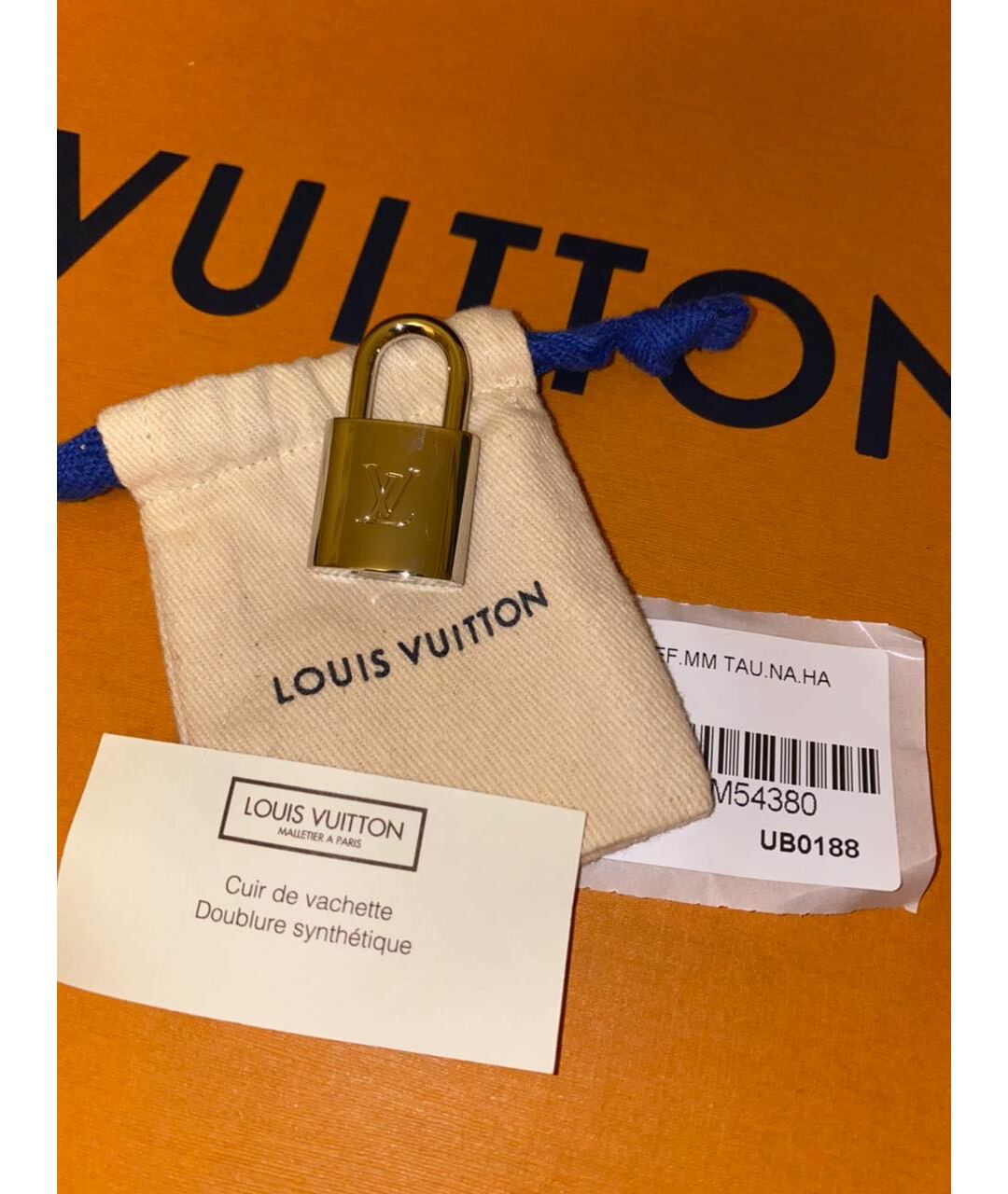 LOUIS VUITTON PRE-OWNED Темно-синий кожаный портфель, фото 7