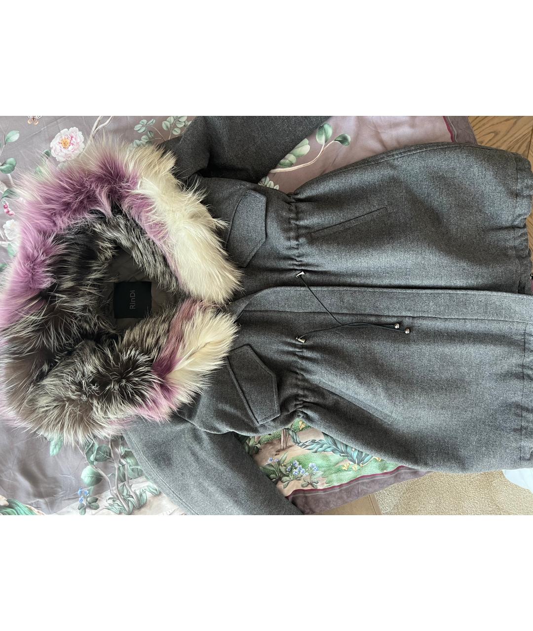 RINDI Серая кашемировая парка, фото 6