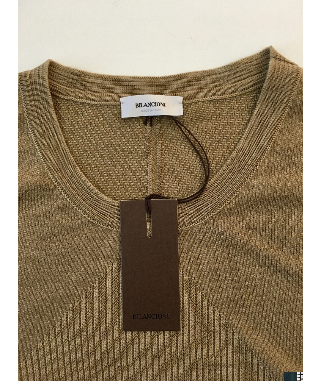 BILANCIONI Коричневый шерстяной джемпер / свитер, фото 4