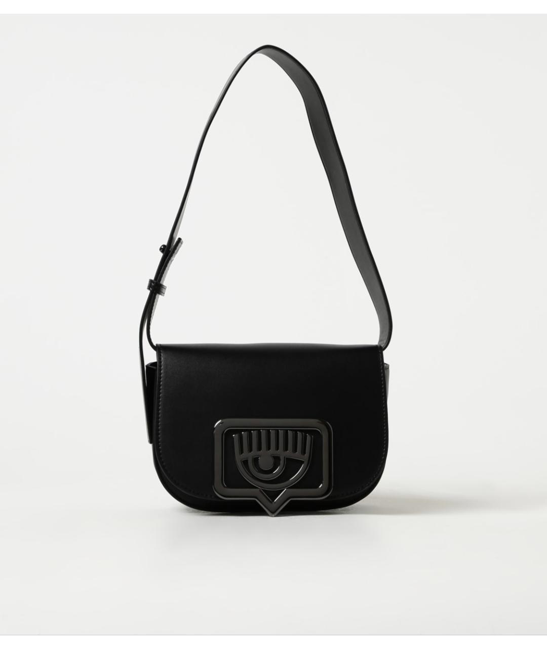 CHIARA FERRAGNI Черная сумка через плечо из искусственной кожи, фото 4