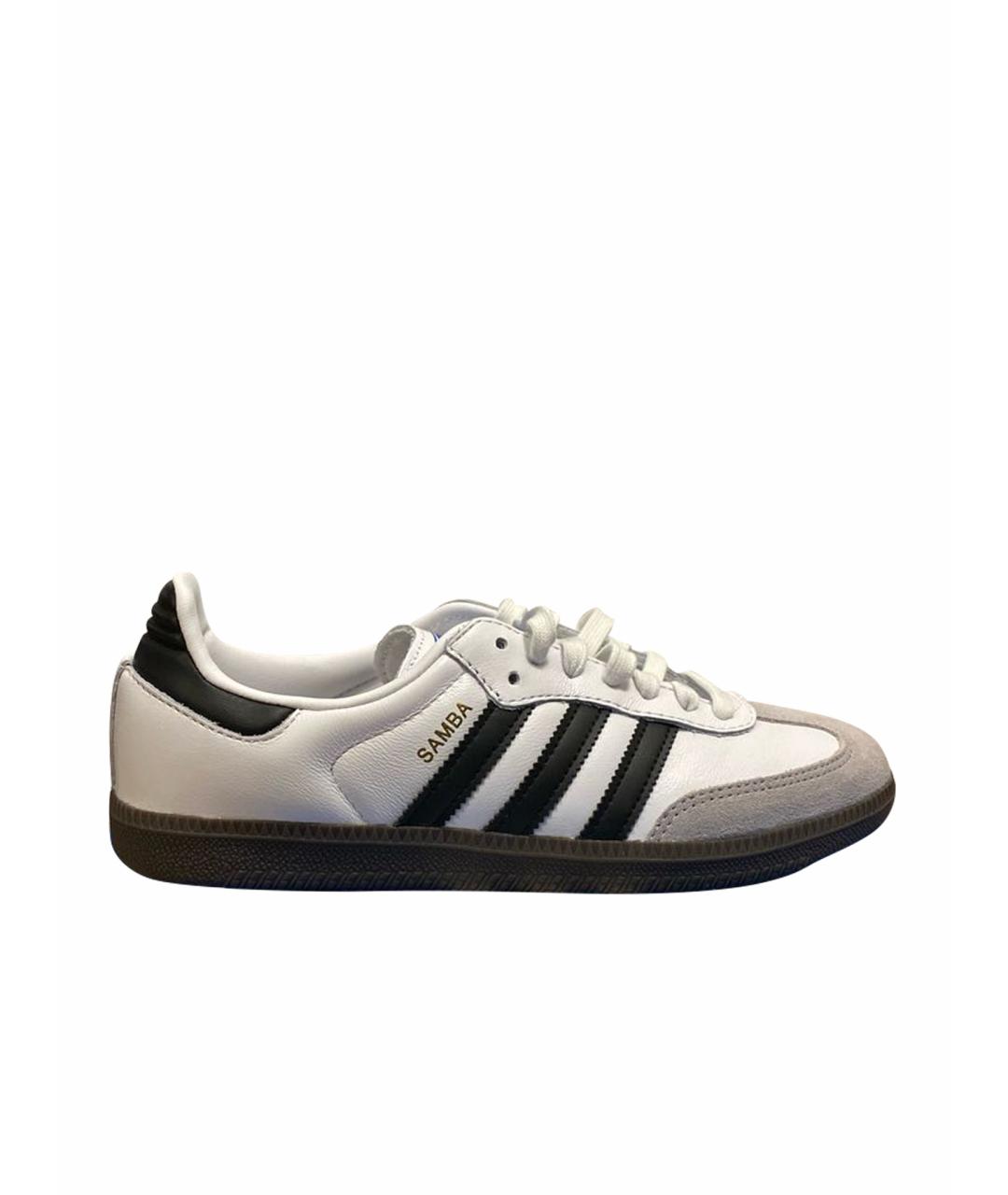 ADIDAS Белые замшевые кеды, фото 1