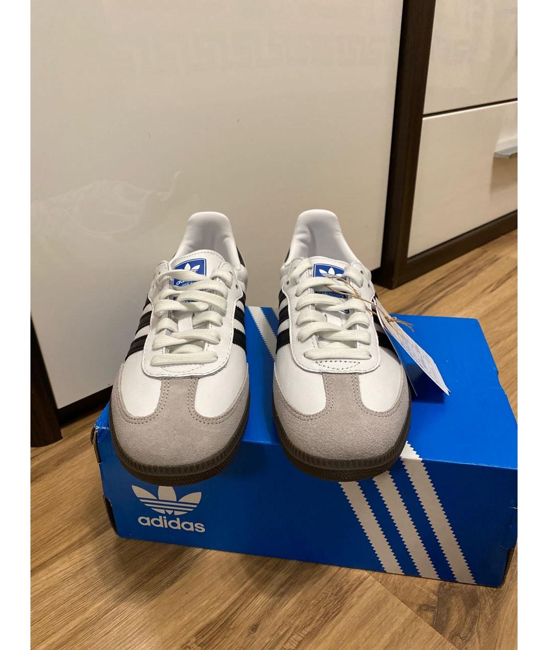 ADIDAS Белые замшевые кеды, фото 2
