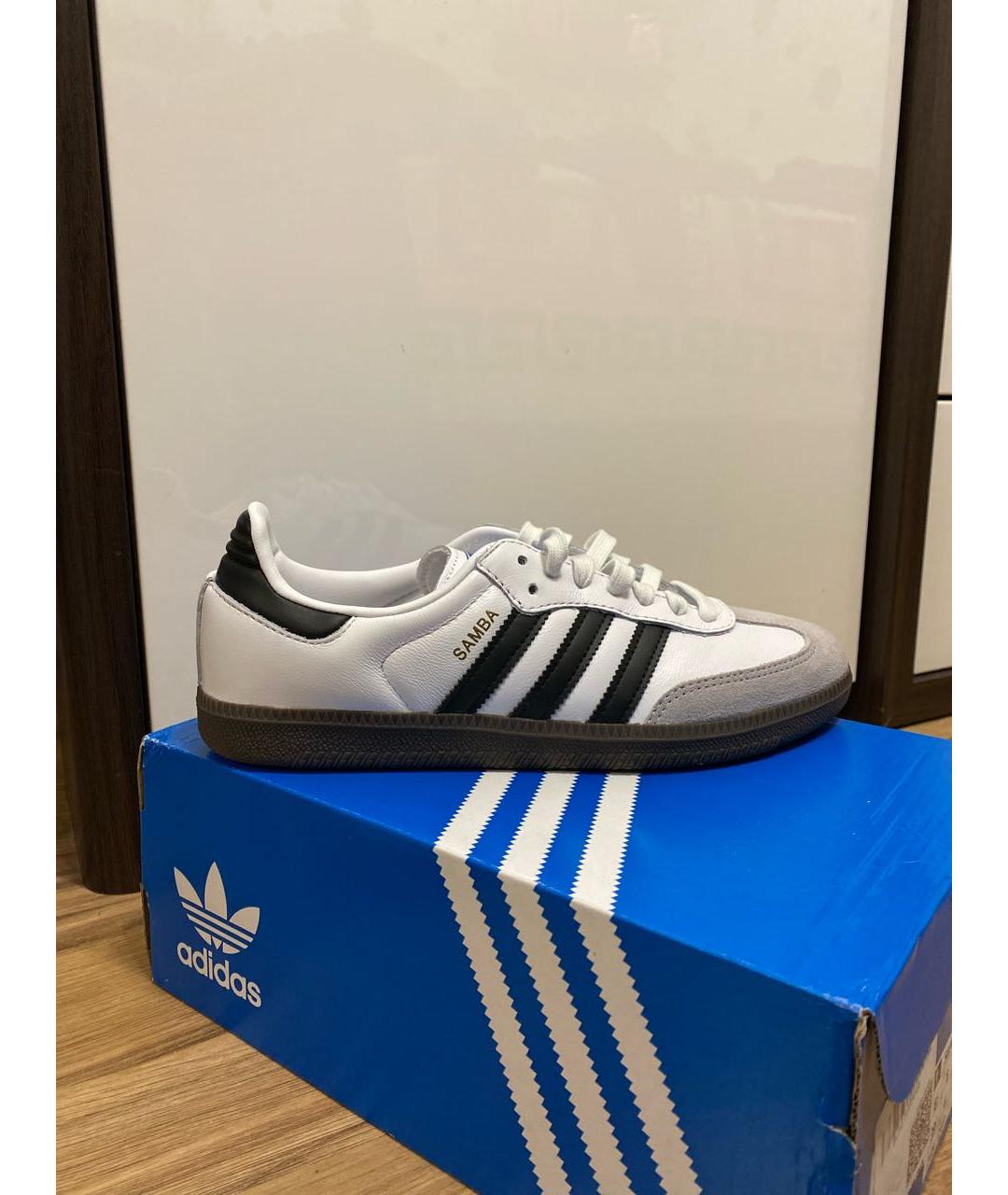 ADIDAS Белые замшевые кеды, фото 7
