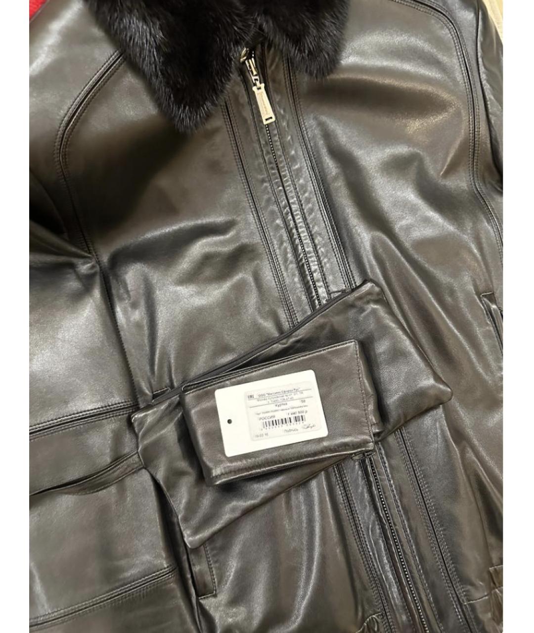 MASSIMO SFORZA Черная кожаная куртка, фото 9