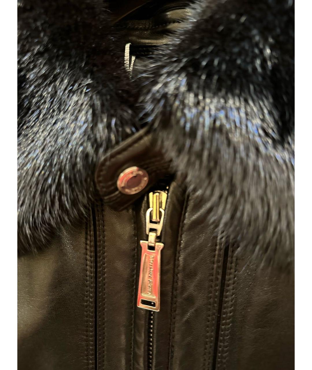 MASSIMO SFORZA Черная кожаная куртка, фото 2