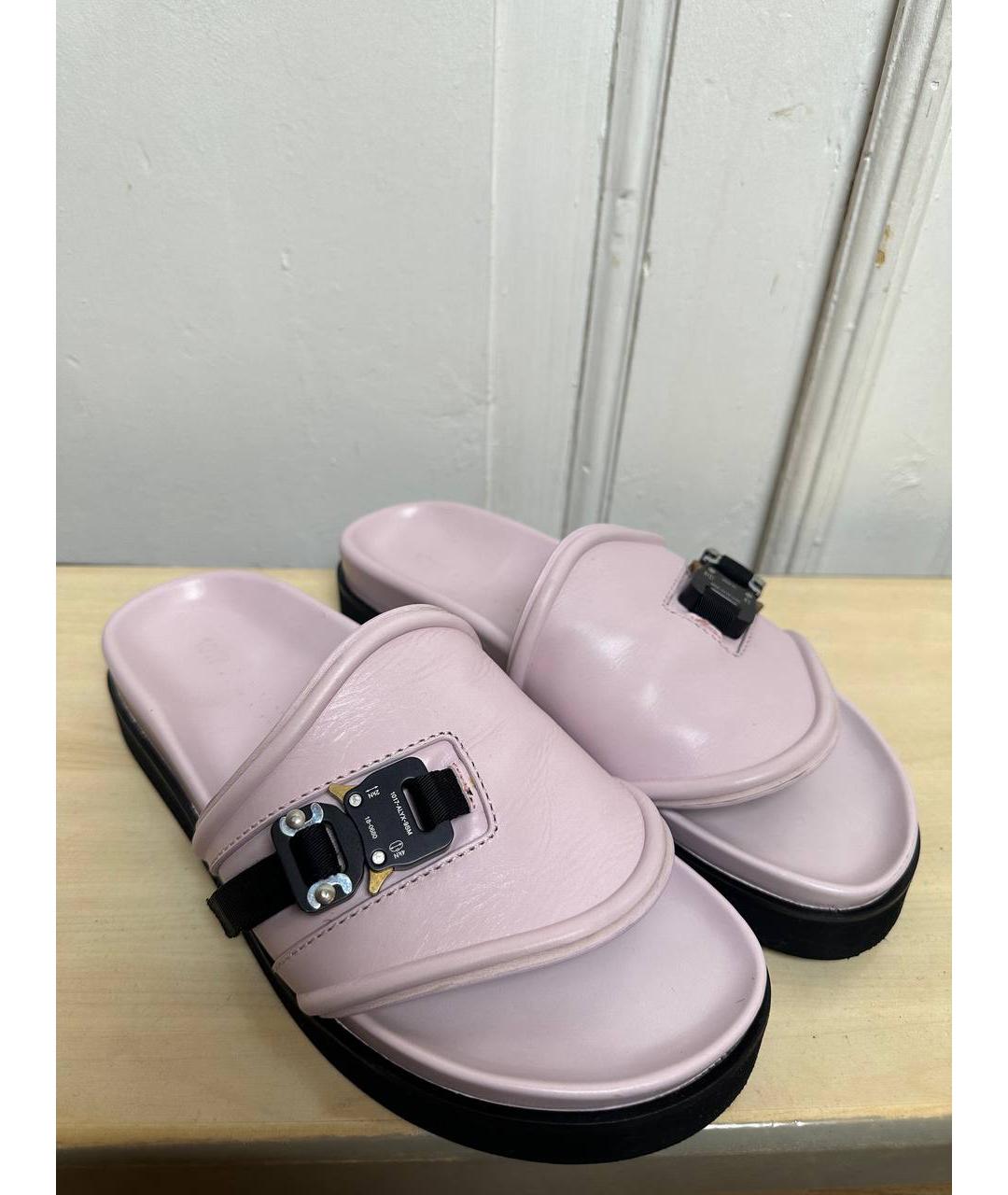 1017 ALYX 9SM Розовые кожаные сандалии, фото 2