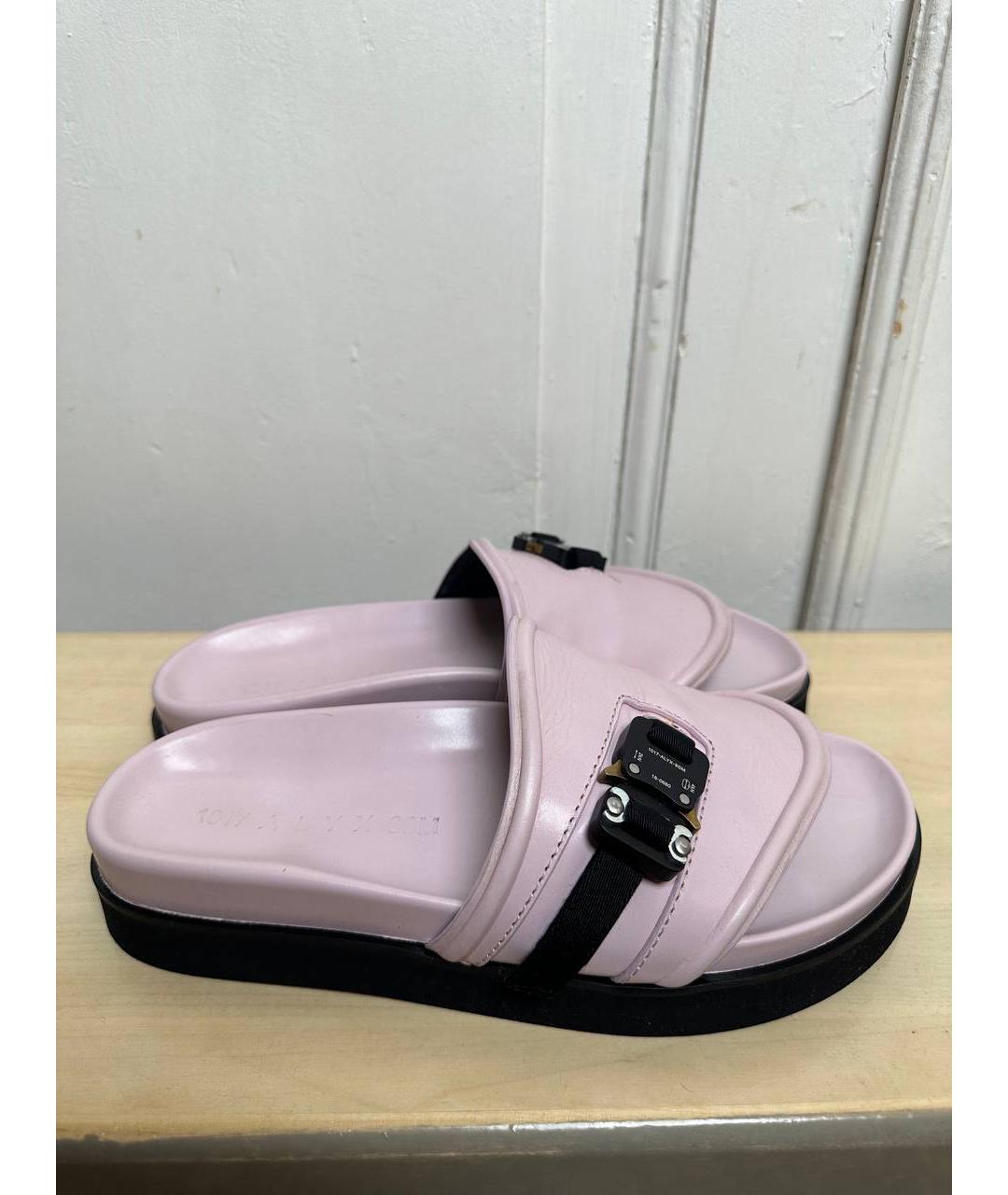 1017 ALYX 9SM Розовые кожаные сандалии, фото 9