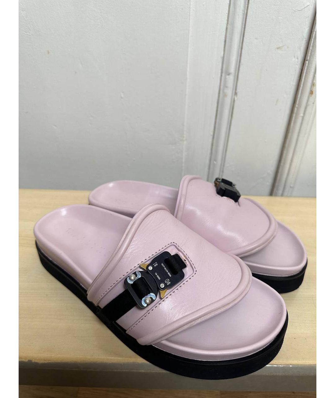1017 ALYX 9SM Розовые кожаные сандалии, фото 5