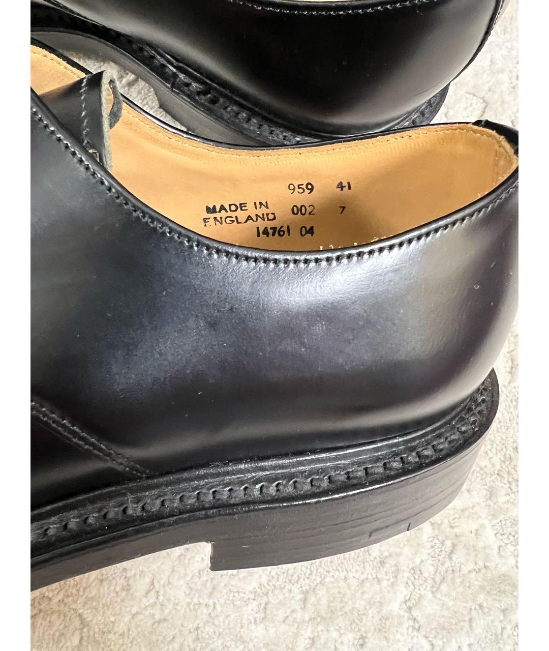 SANDRO Черные кожаные туфли, фото 6